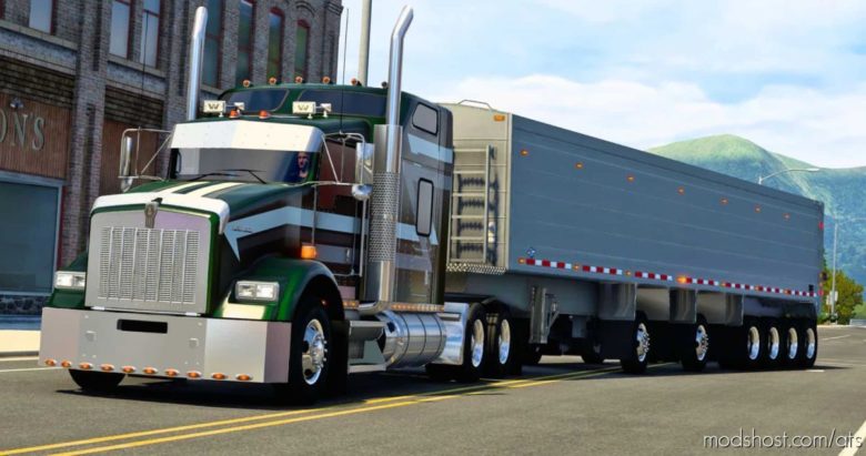 Titan Thin Wall END Dump Trailer Ownable [1.40] for American Truck Simulator