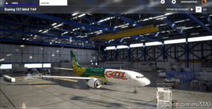 MSFS 2020 Boeing Livery Mod: GOL Seleção-737-Max V1.2 (Image #2)