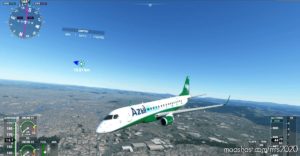 MSFS 2020 Embraer Livery Mod: Azul Sustentavel-175 (Image #2)