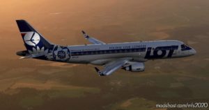 MSFS 2020 Embraer Livery Mod: E-175 PLL “LOT” Euro 2012 (Image #2)