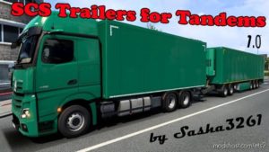 SCS Trailers For Tandems [1.40 – 1.41.X] for Euro Truck Simulator 2