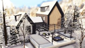 Sims 4 Mod: Scandinavian House – NO CC (Image #9)