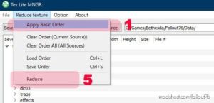 Fallout76 Utiliti Mod: TEX Lite Mngr – FO76 Texture Reducing And Optimizing Tool (Image #2)