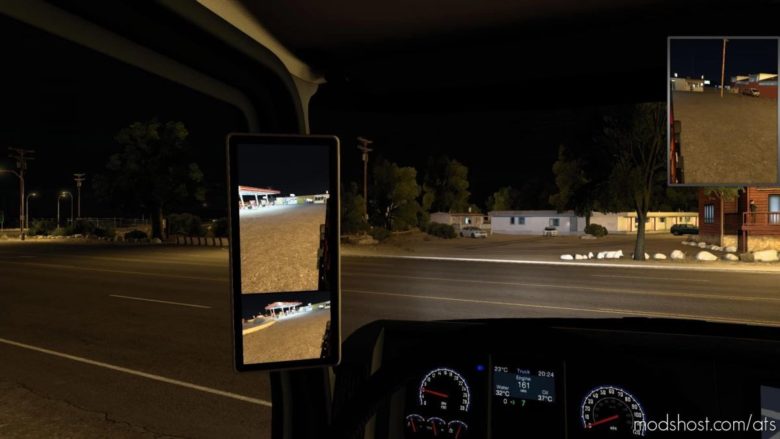 Mirror Camera Mod V1.7 [1.40 – 1.41] for American Truck Simulator