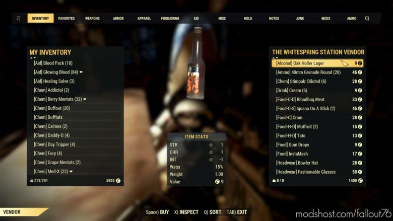 Easy Sorting And Tagging for Fallout 76