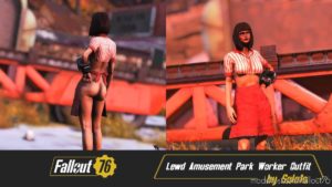 Fallout76 Mod: Lewd Amusement Park Worker Outfit (Featured)
