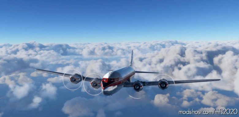 Douglas DC-6 Transair Sweden Se-Bdm ‘Örebro’ for Microsoft Flight Simulator 2020