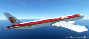 MSFS 2020 777-300ER Mod: Captainsim 777-300 Iberia (OLD Livery) – 8K Fictional (Image #2)