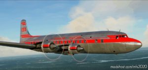Douglas DC-6 Transair Sweden Se-Bdo ‘Robin Folke’ for Microsoft Flight Simulator 2020