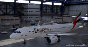 MSFS 2020 A32NX Livery Mod: Emirates-A32Nx (Image #3)