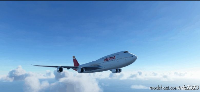 747-8I Iberia NEW Livery (NO Mirroring) – 4K V1.1 for Microsoft Flight Simulator 2020