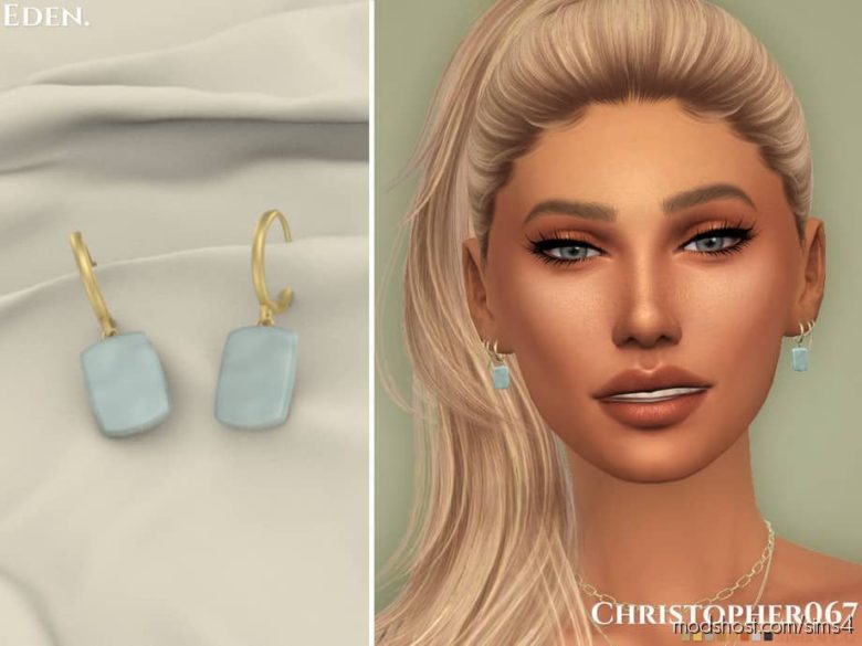 Eden Earrings for The Sims 4