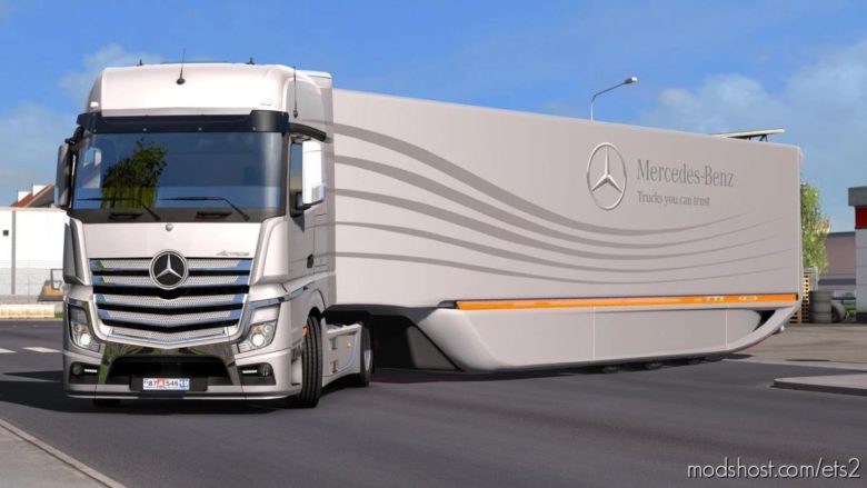 Mercedes Aerodynamic Trailer V1.2.4 [1.41.X] for Euro Truck Simulator 2