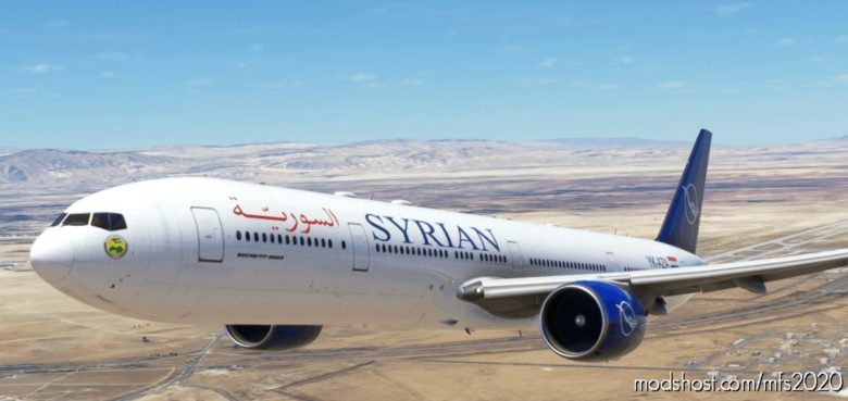 Captainsim 777-300 Syrian Airlines [8K Fictional] for Microsoft Flight Simulator 2020