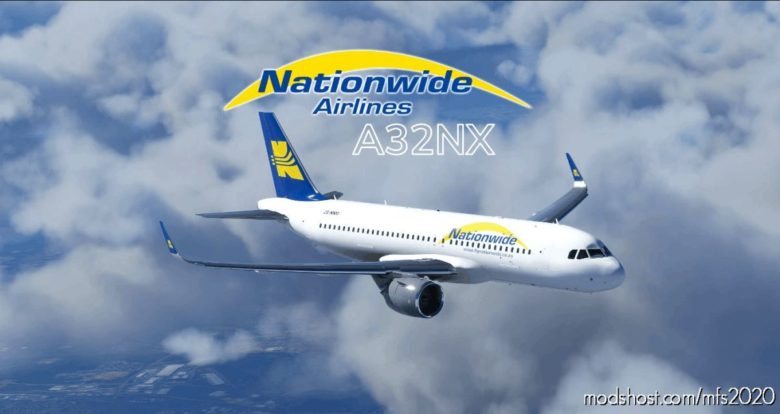 [A32NX] Nationwide Airlines Livery (FBW Version) for Microsoft Flight Simulator 2020