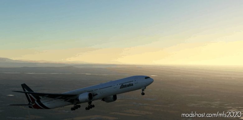 Cs-777-300Er Alitalia Ei-Wla 8K for Microsoft Flight Simulator 2020