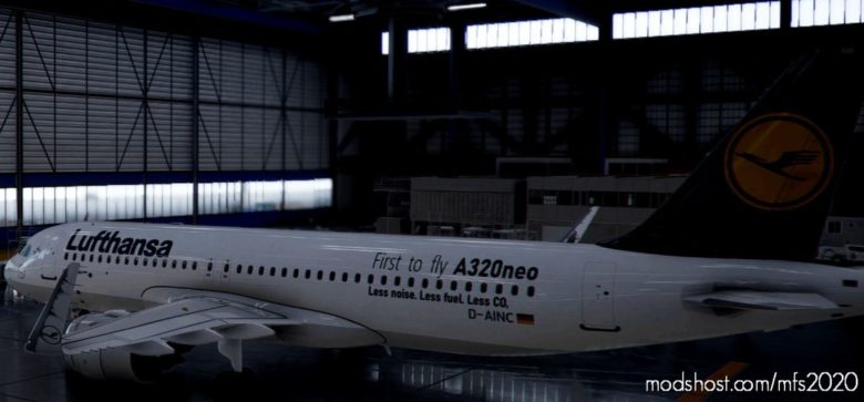 [A32NX] Airbus A320Neo Lufthansa D-Ainc Dirty In 8K V1.0.1 for Microsoft Flight Simulator 2020
