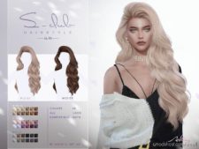Long Curly Hairstyle For Female for The Sims 4