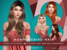 Hummingbird Hair for The Sims 4