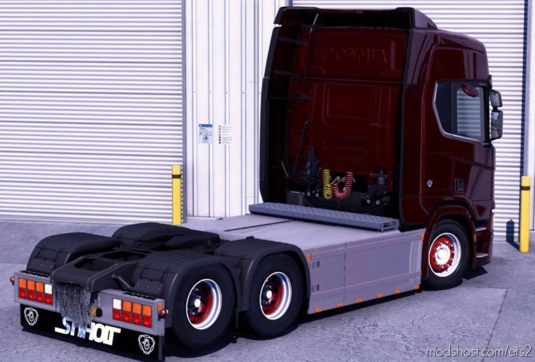 ETS2 Scania Part Mod: Next GEN Custom Chassis With Chains 1.41.X (Featured)