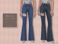Mercy Jeans (Flared) for The Sims 4