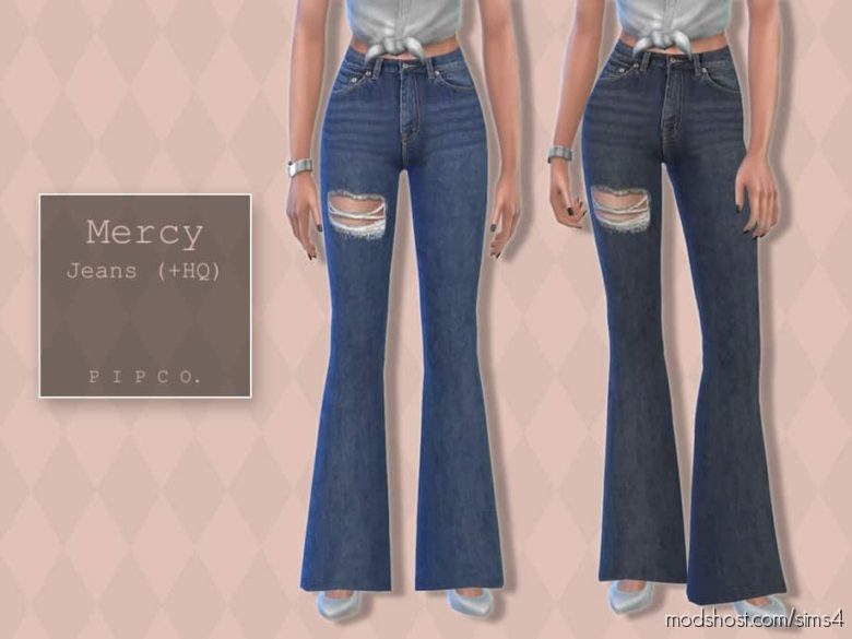Mercy Jeans (Flared) for The Sims 4