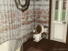 Sims 4 Interior Mod: Farmhouse Bathroom (Image #4)