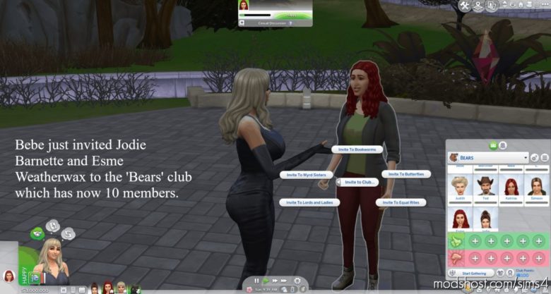 TS4 GT Club Limits Removed for The Sims 4