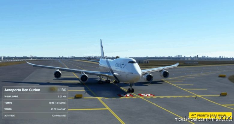 Asobo 747-8I Israel Airlines [NO Mirroring] for Microsoft Flight Simulator 2020