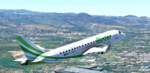 MSFS 2020 Embraer Livery Mod: Binter Canarias Embraer 175 Virtuacol (Image #2)