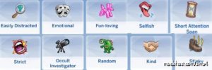 10 More Traits! for The Sims 4