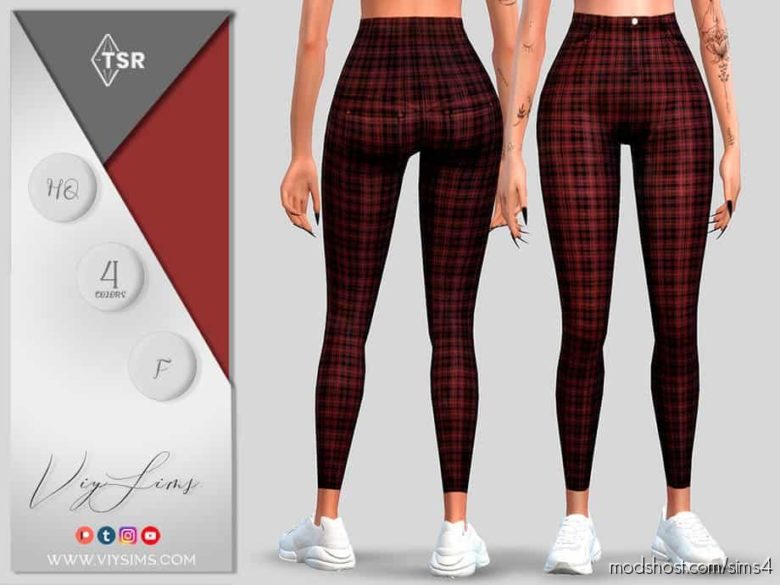 Star Pants NO Detail – Female for The Sims 4