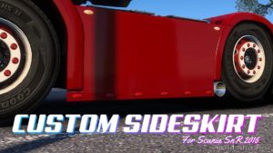 Sideskirt With Double Sidepipe for Euro Truck Simulator 2
