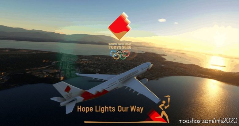 ANA | JAL Tokyo 2020 Olympic Torch Relay PMP A330-300 Livery for Microsoft Flight Simulator 2020