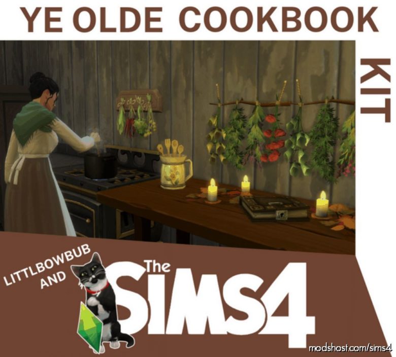 Olde Cookbook KIT – V.0.3 for The Sims 4