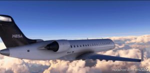 MSFS 2020 CRJ-700 Livery Mod: 8K Mesa Airlines CRJ-700 (Image #2)