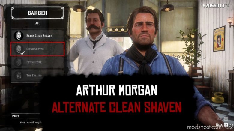 Arthur Morgan Alternate Clean Shaven for Red Dead Redemption 2