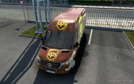 Skin Mercedes-Benz Sprinter 2021 UPS [1.41] for American Truck Simulator