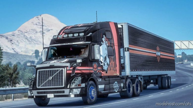 Combo Skin Harley Davidson ON Trucks And Your Trailer for American Truck Simulator