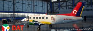 MSFS 2020 Embraer Livery Mod: NGS Embraer Emb110P1 Danish AIR Transport V1.1 (Image #2)