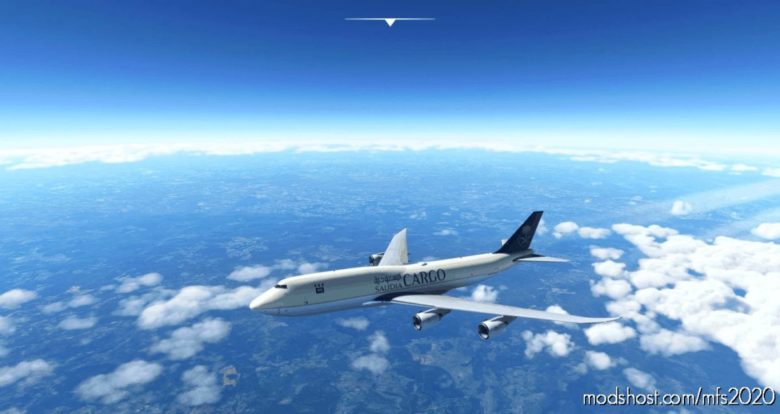 Asobo 747-8 BCF Saudia Cargo [NO Mirroring] V2.0 for Microsoft Flight Simulator 2020