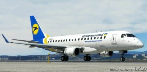 MSFS 2020 Embraer Livery Mod: Ukraine International Airlines Embraer 175 Virtuacol (Image #2)