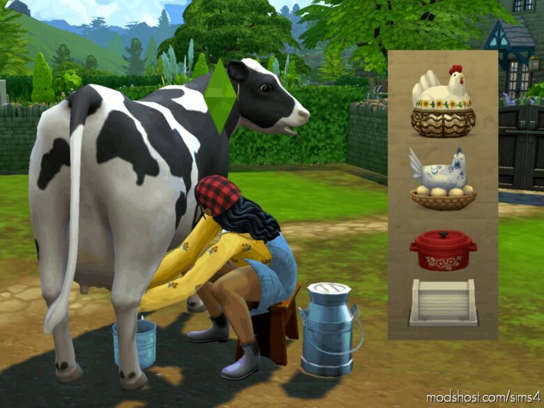 Portable Cooling Containers (Milk, Eggs, Prepared Foods) for The Sims 4