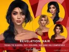 Revelation Hair for The Sims 4