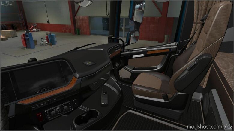 Dark Brown Interior For DAF XG V0.9 for Euro Truck Simulator 2