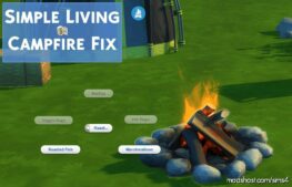 Simple Living: Outdoor Retreat Campfire FIX for The Sims 4