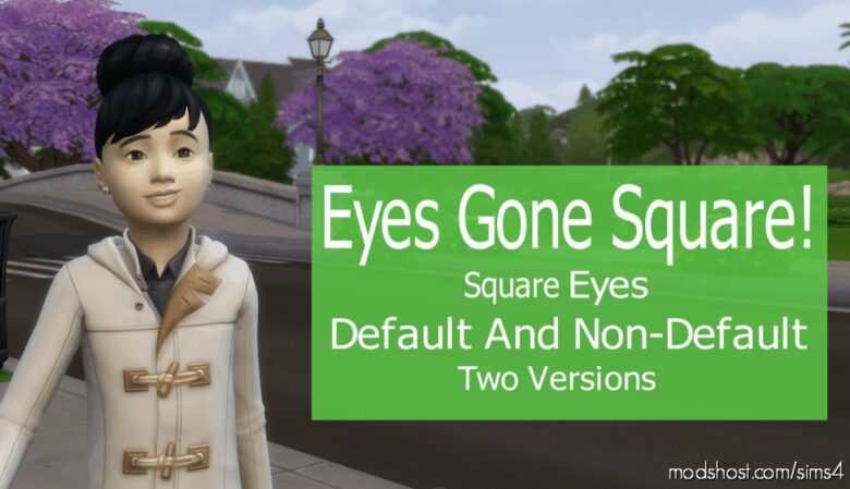 Eyes Gone Square – (Default, NON Default And AS Makeup) for The Sims 4