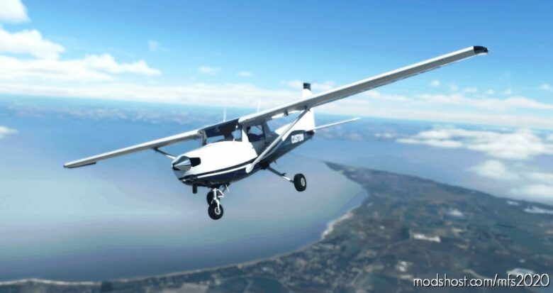 Jplogistics Cessna 152 White & Blue Livery V1.1 for Microsoft Flight Simulator 2020