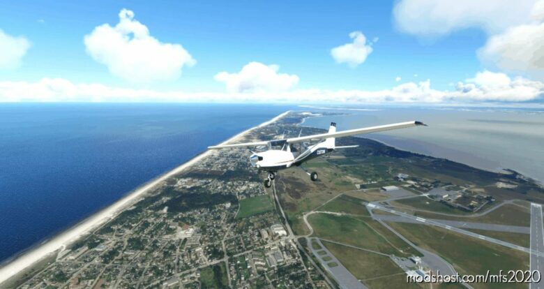 Jplogistics Cessna 152 White & Blue With RED Accent Livery V2.0 for Microsoft Flight Simulator 2020