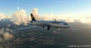 MSFS 2020 A32NX Livery Mod: Lufthansa FBW A32NX (D-Aiia) – 10K V1.1 (Image #2)